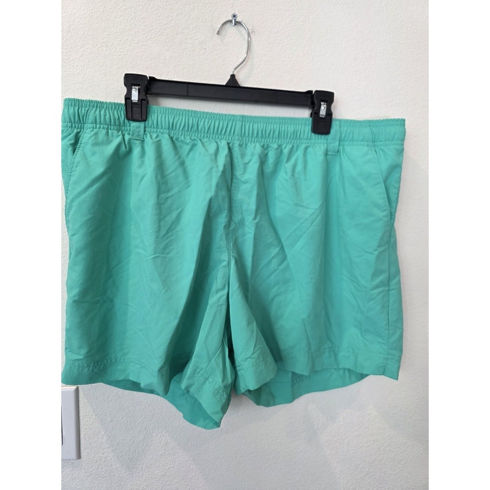 Columbia Men's PFG Backcast™ III Water Shorts XL Turquoise Mesh Pockets‎ Fishing